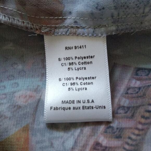 CLOVER CANYON medium sheer abstract top, $178.00 - Picture 5 of 6